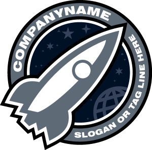 Company Rocket Ship Logo Vector