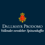 DALLMAYR PRODOMO Vollendet verdelter Spitzenkaffee Logo Vector