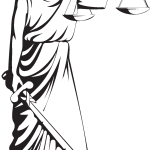 Deusa Themis Justice Logo Vector