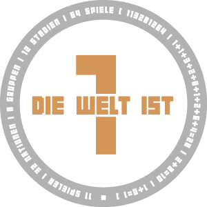 Die Welt ist eins Logo Vector