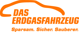 Erdgasfahrzeug Logo Vector