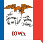 FLAG OF IOWA new Logo Vector