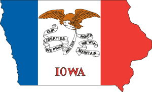 FLAG OF IOWA new Logo Vector