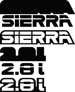 Ford Sierra 2.8i Logo Vector
