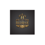 Gold Horse Logo Vector