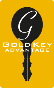 Gold Key Advantage Logo Vector