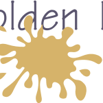 Golden Ink Logo Vector