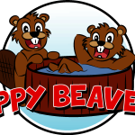 Happy Beavers Logo Vector