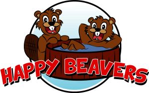 Happy Beavers Logo Vector