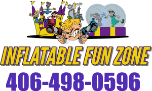 Inflatable Fun Zone Logo Vector