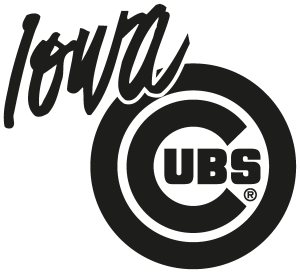 Iowa Cubs black Logo Vector