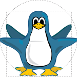 Knoppix Tux Logo Vector