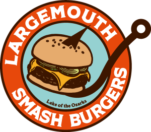 Largemouth Smash Burgers Logo Vector