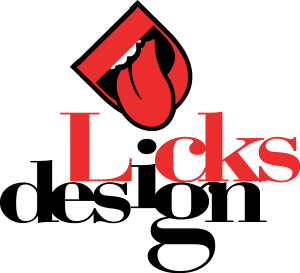 Licks Design Logo Vector