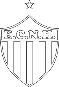 Logotipo Esporte Clube Novo Hamburgo para Colorir Logo Vector