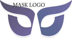 Mask Design Logo Vector