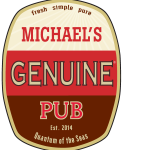 Michael’s Genuine Pub Logo Vector