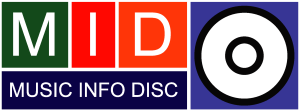 Music Info Disc Logo Vector