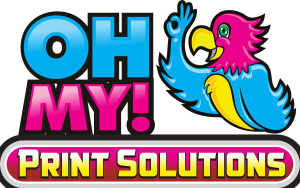 Oh my Print Solutions Logo Vector