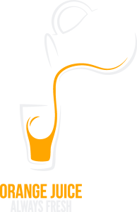 Orange Juice Logo Vector