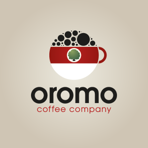 Oromo Coffee Company Logo Vector