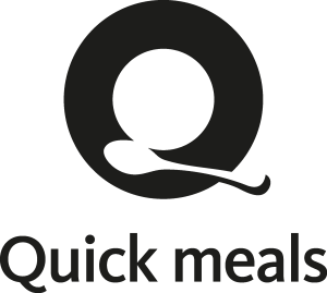Quick meals Production of portioned Logo Vector