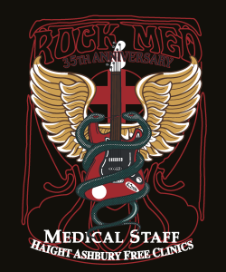Rock Med 35th Anniversary Logo Vector