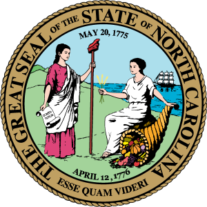 Seal of North Carolina old Logo Vector