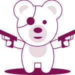 Tough Teddy Logo Vector