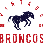 Vintage Broncos Logo Vector