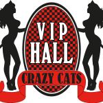 Vip Hall Crazy Cats Logo Vector