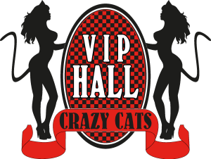 Vip Hall Crazy Cats Logo Vector