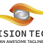 Vision tech 3d Logo Vector