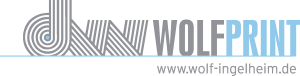 Wolf Print Logo Vector