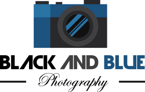 black and blue photography Logo Vector