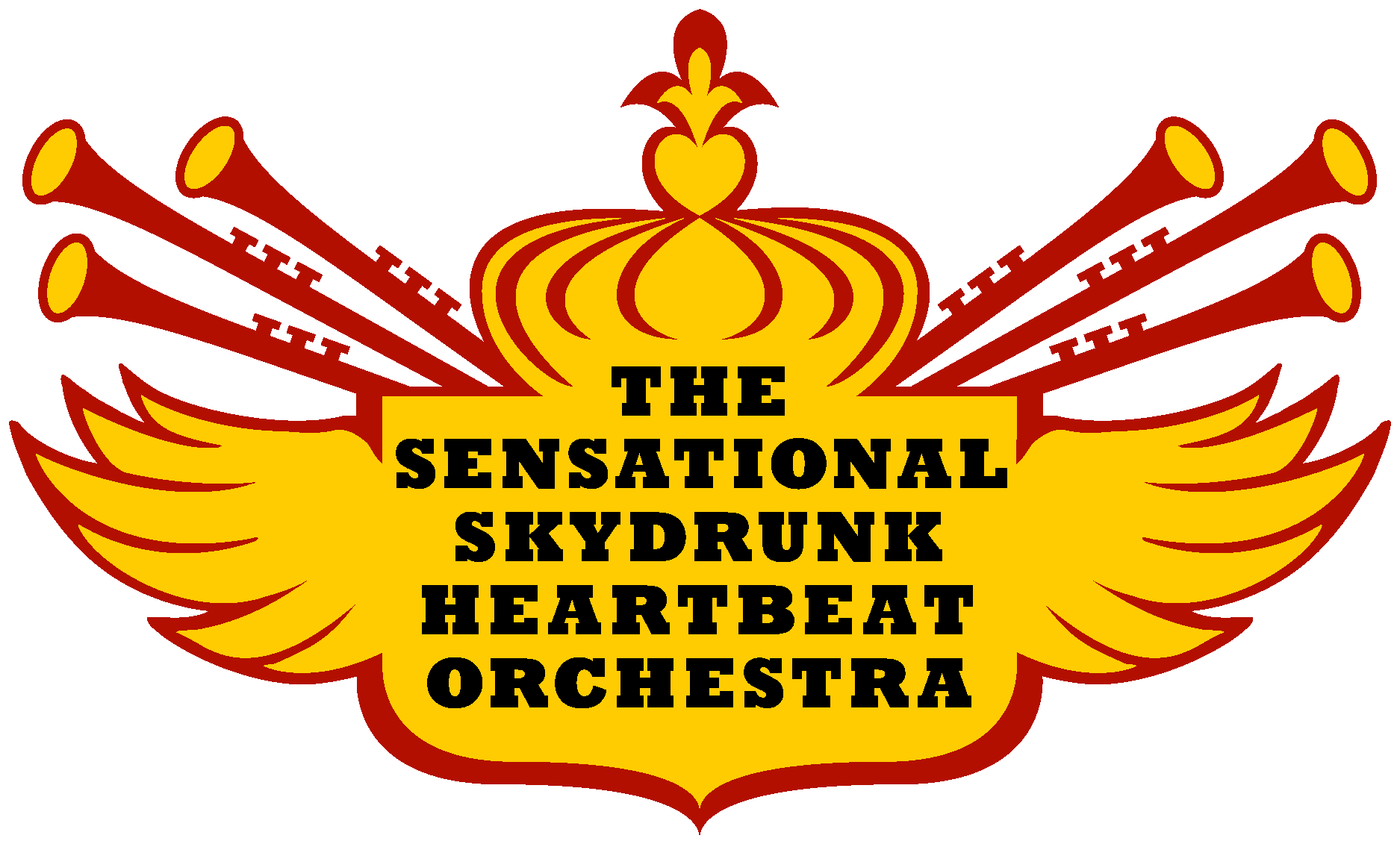 the sensational skydrunk heartbeat orchestra Logo Vector