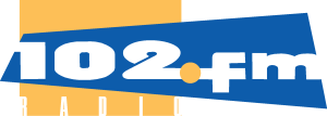 102 FM Radio Logo Vector