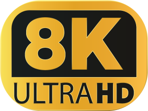 8K Ultra HD Resolution  new Logo Vector