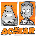 Acatar Personaggi Logo Vector