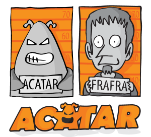 Acatar Personaggi Logo Vector