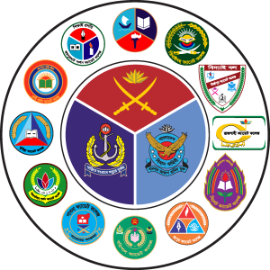 Bangladesh Cadet College Logo Vector