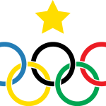 Cerchi Olimpici Olimpiadi Logo Vector