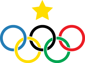 Cerchi Olimpici Olimpiadi Logo Vector