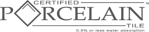 Certified Porcelain Tile Logo Vector