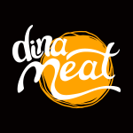 Dinameat Burger Logo Vector