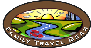 Family Travel Gear Logo Vector