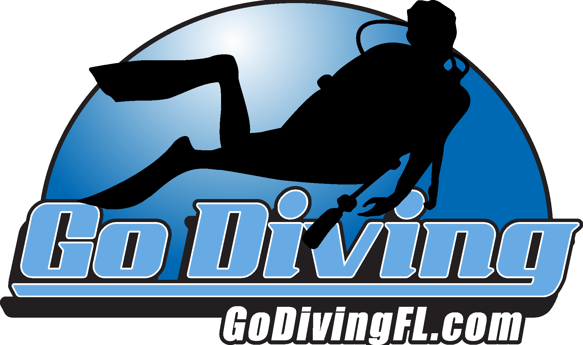 Go Diving FL Logo Vector