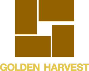 Golden Harvest simple Logo Vector