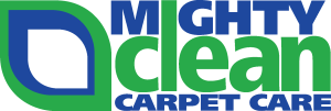 Mighty Clean Carpet Care Logo Vector