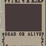 One Piece Wanted Poster Logo Vector